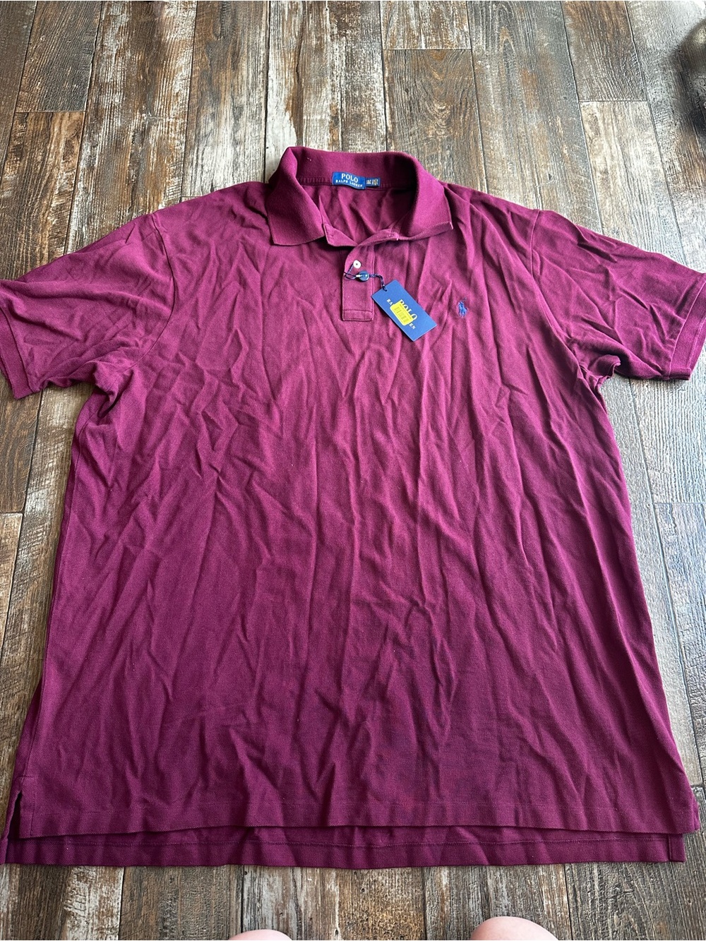 NWT Polo Ralph Lauren Polo Shirt Burgandy Business Casual Big & Tall Mens 3XLT